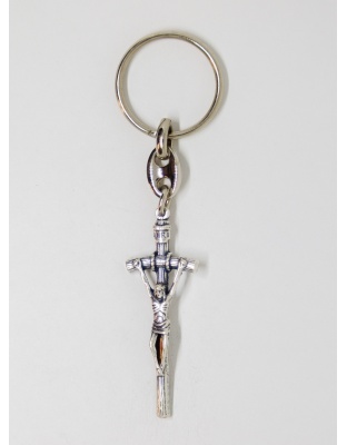 papal cross key chain