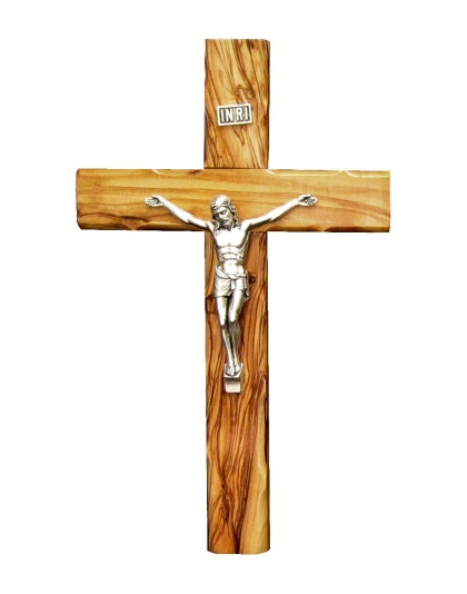 Olive wood Crucifix