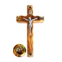Olive wood crucifix