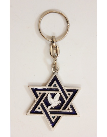 Star of David with dove peace