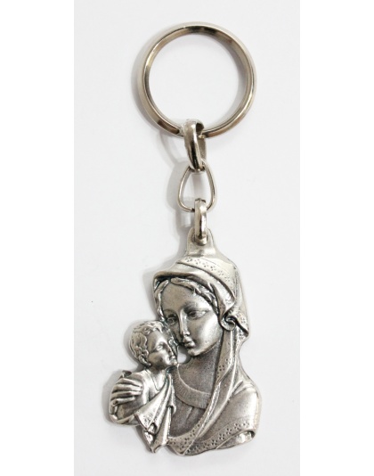 Madonna child key chain