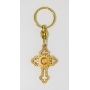 Nativity cross keychain
