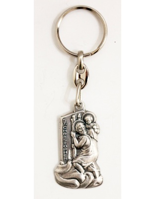 saint christopher key chain