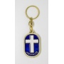 Enamel Cross keychain