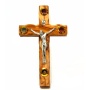 olive wood wall hanging crucifix 16cm 63  189