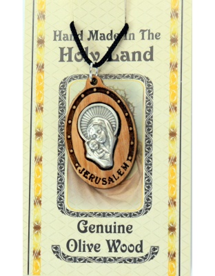 Madonna and infant Jesus necklace