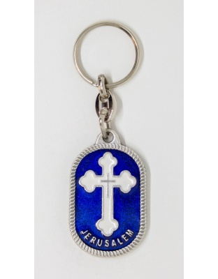 Orthodox cross keychain