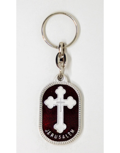 Orthodox cross keychain