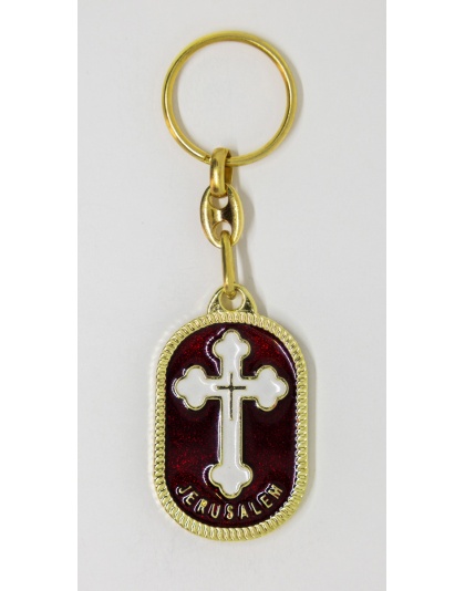 Orthodox cross keychain