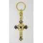 Enamel crucifix keychains