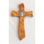 Olive wood Saint Benedict wall cross