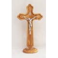Modern and stylized standing crucifix