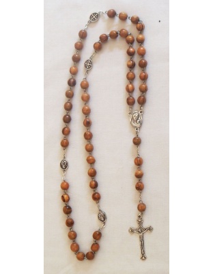 Catholic olive wood rosary