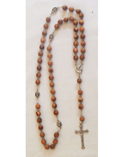 Catholic olive wood rosary