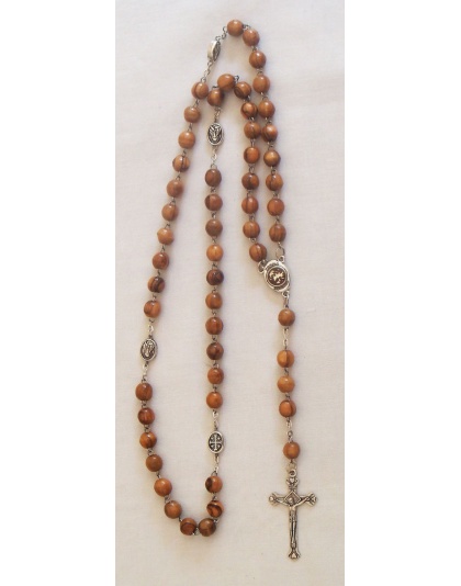 Catholic olive wood rosary