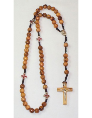 Olive wood rosary