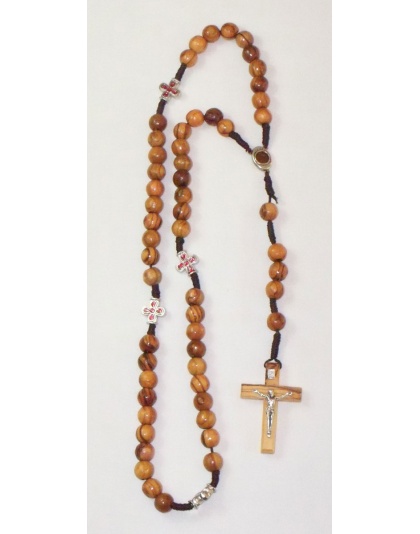 Olive wood rosary