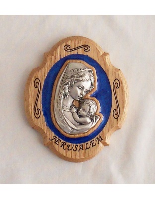 Virgin Mary and Baby Jesus plaque