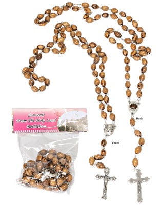Olive wood rosary