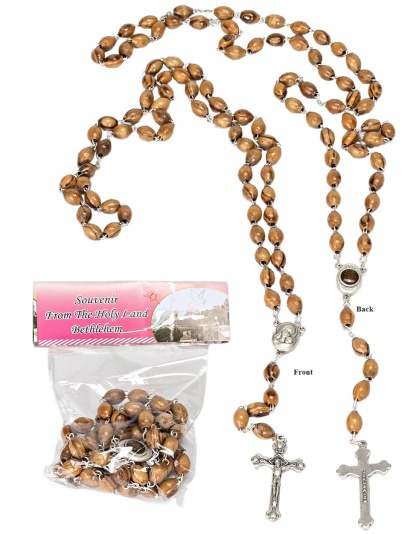 Olive wood rosary