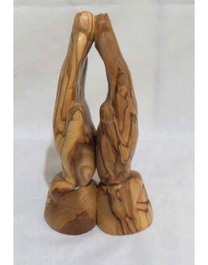 Olive wood praying hands