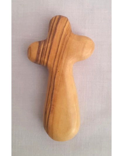 Olive wood comfort cross